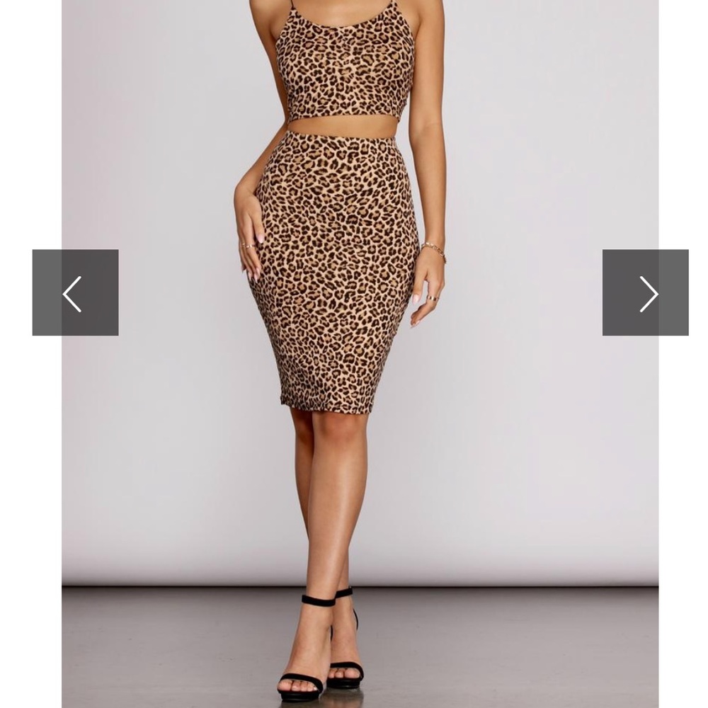 Windsor Leopard Print Pencil Skirt